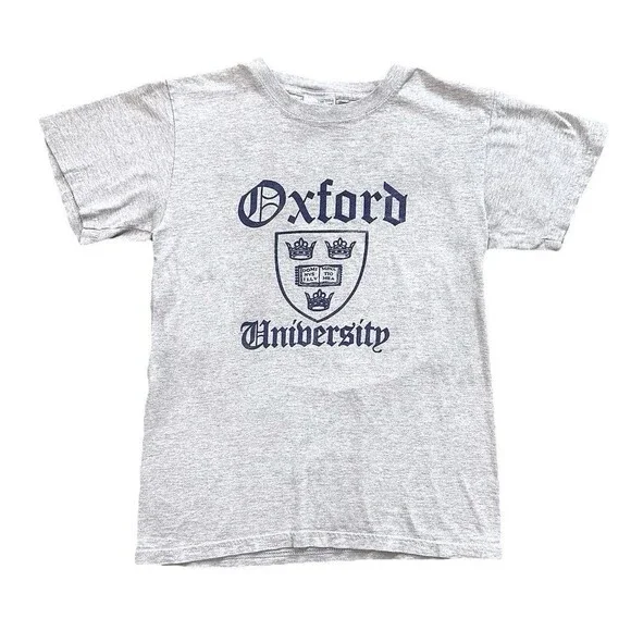 Vintage Oxford University Collegiate Short Sleeve T Shirt - Picture 1 of 3